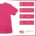 thumbnail image 4 of Tee Hunt Black Americans for Biden Youth T-Shirt Uncle Joe 2024 Vote Democrat Kids, Pink, Large, 4 of 5