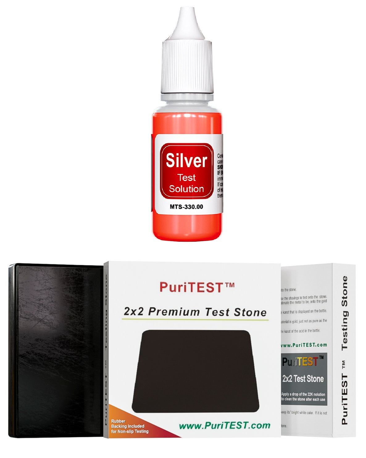 PuriTEST Silver Test Kit Jewelry Precious Metals Scrap Testing 999