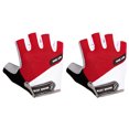 thumbnail image 2 of Mitaines de Vélo Sport Demi-Gants de Cyclisme Antichoc Portables Mitaines de Course, Rouge, L, 2 of 8