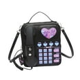 thumbnail image 2 of EHJRE Telephone Crossbody Bag Comfotable Accessory Large Capacity Cartoon PU Telephone Black, 2 of 9