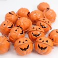 thumbnail image 4 of Colgante de campanilla de calabaza para Halloween, decoración de árbol de Navidad para el hogar, abalorios de fiesta, joyería, 6 piezas, 40MM, 4 of 4