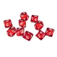 thumbnail image 1 of Dados De Gemas De Diez Caras 8xD10 Para Juegos De Rol, Dados Rojos De 10 Uds. Sunnimix Dados de gemas de diez caras, 1 of 8