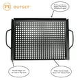 thumbnail image 2 of Outset Non-Stick Grilling and BBQ Grid, Set of 2, Black, 2 of 7