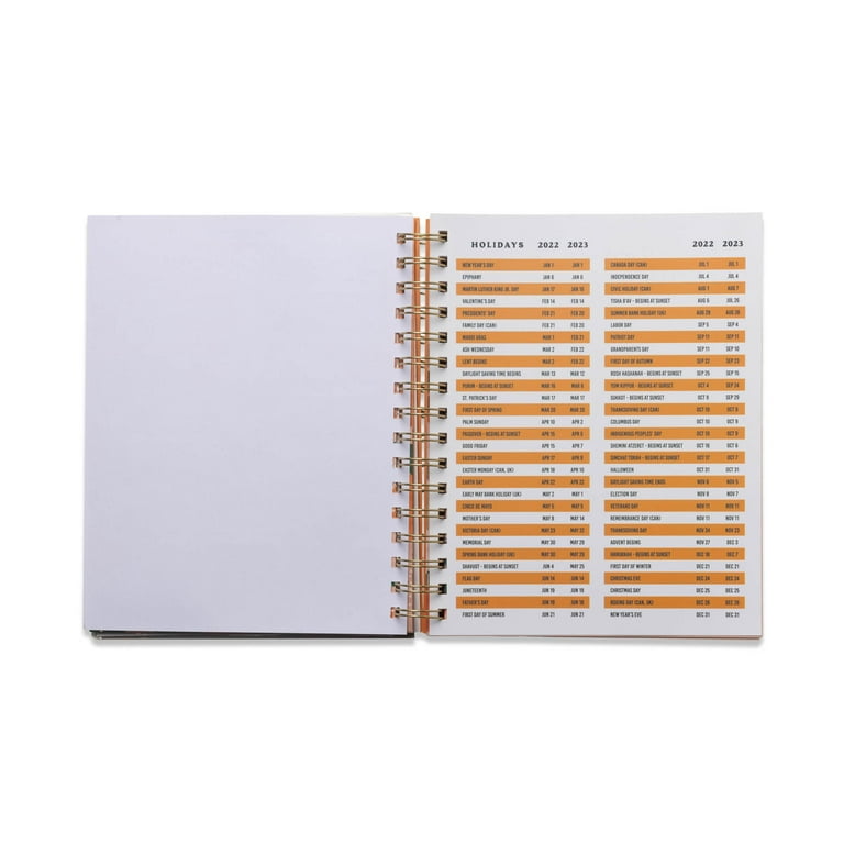 Twin Wire, M/W Undated Academic Planner, 12 Months, 6.75 X 8.375, Squeeze  The Day by Think Ink 