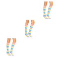 thumbnail image 4 of Sonducket 1 par de calcetines a rayas hasta la rodilla transpirabilidad calcetín fácil de combinar calcetín botas medias para disfraz de fiesta Type1 NO1 Sonducket CBP288834, 4 of 6