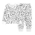 thumbnail image 7 of REDARER Kids Dinosaur DIY Doodle Print Pajama Set, Long Sleeve Two-Piece Sleepwear with Cartoon Character, Cozy & Soft Pajamas for Boys Girls,8-9 Years, 7 of 7