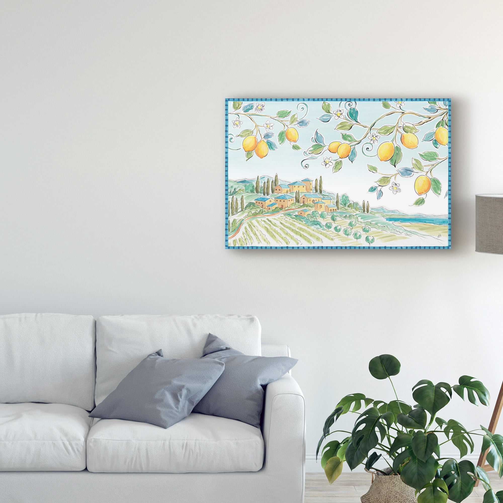 Trademark Fine Art 'Mediterranean Breeze I' Canvas Art by Daphne Brissonnet