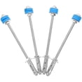 thumbnail image 3 of 4 Pcs Ancrages en Coin Fer Galvanisé Unité Intérieure Climatisation Suspendue Tringle Conduit Machine Silencieuse Vibration Absorbant Cintre pour Fixation, 3 of 9