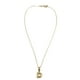 thumbnail image 2 of Collar con dije de oro laminado letra brillos D, 2 of 6