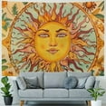 thumbnail image 4 of Fenyluxe  Burning Sun Tapestry Flower Vines Tapestries Vintage Floral Tapestry Mystic Tapestry Hippie Tapestry Wall Hanging for Room 60x50inch, 4 of 6
