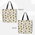thumbnail image 3 of Disketp Hohey Bee Golden2 Canvas Tote Bag,Women Shoulder Bag Crossbody Handbag with Zipper Closure, 3 of 8