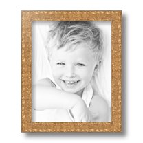 ArtToFrames 8x10 Inch Gold Picture Frame, This Gold Wood Poster Frame is Great for Your Art or Photos, Comes with Regular Glass (4901)