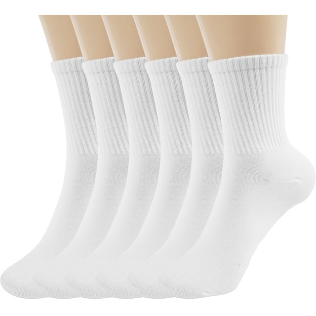BomKinta Medias casuales de algodón para mujer, 6 pares, talle 5-10
