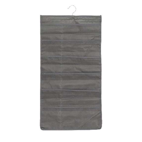 Muellery Underwear Organizer Closet Hanger Mesh Pockets Dual Sided Storage 30 Cell Grey TPAC128959