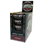 Smokey Mountain Herbal Snuff - Tobacco & Nicotine Free - 10 Cans -Straight