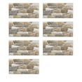 thumbnail image 1 of 3D Textured Brick Wall Tile Stickers Rustic Style Realistic Brick Wall Decals For Living Room Bedroom Bathroom Home Decor Upgrade Monthly Baby Cards, 1 of 5