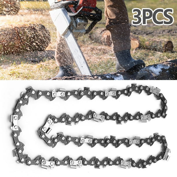 3Pcs Semi Chisel Chainsaw Chain for Stihl MS170 MS180 14 Inch Chainsaw Chain Replacement 3 8