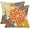 Orange Yellow, variant on Yellow Blue Flower Pillow Covers 18x18 Inch Set of 2 White Gray Colored Throw Pillows Outdoor Waterproof Decor for Living Room Sofa Patio Funiture Garden Floral Polyester Pillow Covers 002J18
