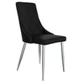 thumbnail image 1 of Set of 2 Mid Century Side Chair, Black, 1 of 7