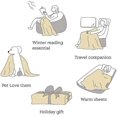 thumbnail image 5 of Plaid Wool Blanket 3D Printing Letter to My Daughter 150x200cm Flannel Plush Bed Blanket Warm Bedspread Soft and Comfortable Sofa Cover, Camping, Trav, 5 of 5