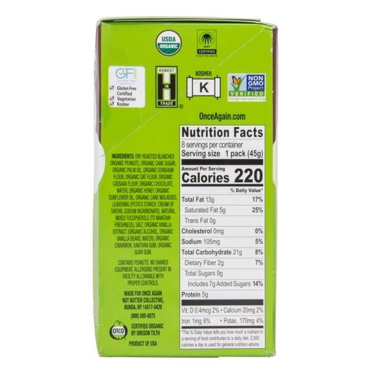 Once Again Nut Butter, Inc. Graham Sandwiches, Chocolate Peanut Butter, Organic-12.7 oz