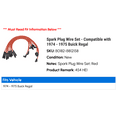 thumbnail image 2 of Spark Plug Wire Set - Compatible with 1974 - 1975 Buick Century, 2 of 2