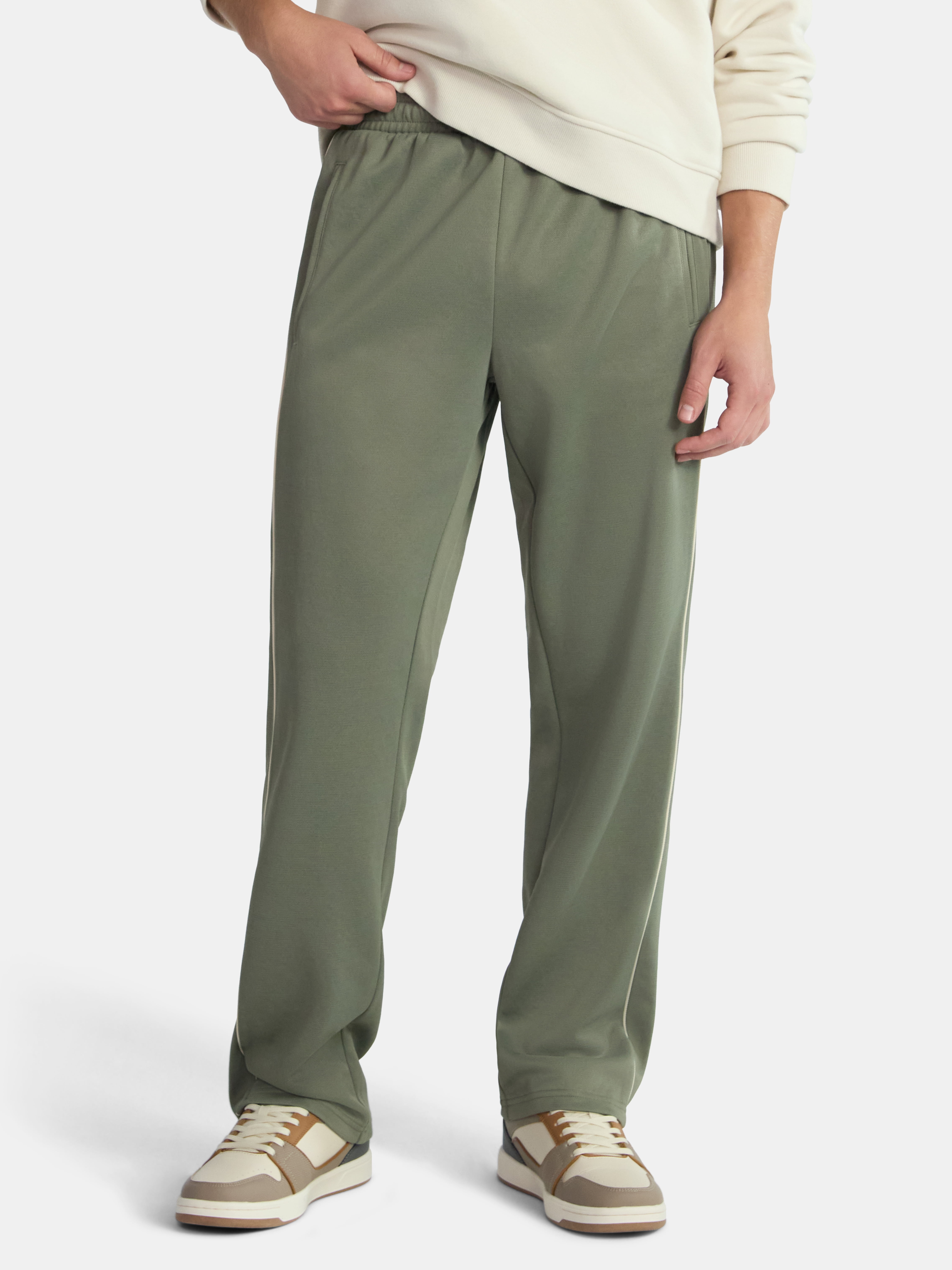 No Boundaries Men's Washed Cargo Pants XS to 5XL with Drawcord Hem