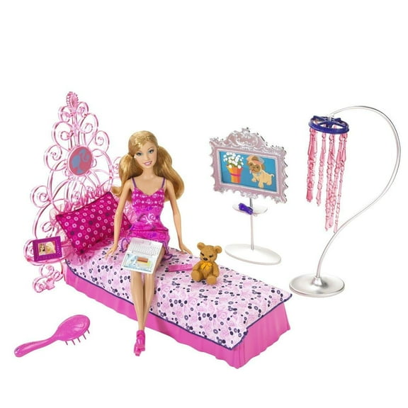 Barbie Dream Bedroom Doll and Furniture 2008 Mattel N4894