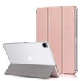 thumbnail image 1 of Epicgadget Case for iPad Pro 12.9 (5th Generation) 2021, Translucent Back Cover Auto Sleep/Wake Folding Stand Case (Support Apple Pencil Charging) for Apple iPad Pro 12.9 Inch 2021/2020 (Rose Gold), 1 of 4
