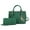 Green, variant on Ruth Women's Satchel Bag with Wallet, Vegan Leather Handbag Purse by Mia K- Denim Blue