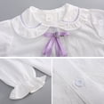 thumbnail image 4 of Sanrios Cinnamoroll Girl Kids Set Anime Spring Kuromi Melody Fashion Kawaii Sweet College Style Vest Sweater Shirt Pleated Skirt, 4 of 5