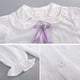 thumbnail image 4 of Sanrios Cinnamoroll Girl Kids Set Anime Spring Kuromi Melody Fashion Kawaii Sweet College Style Vest Sweater Shirt Pleated Skirt, 4 of 5