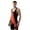 Black/Orange, variant on The Chest Sweep Men's Singlet
