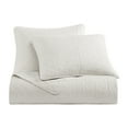 thumbnail image 4 of Indigo Hill Cotton Comfort 2 Piece Quilt Set with Pillow Sham, Gauze Blanket Classic Modern Bedding, White, Twin, 4 of 8