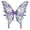 Purple, variant on vastwit Princess Fairy Wings Glittery Sheer Butterfly Wings Fancy Dress Up Party Accessory Silver One Size