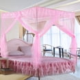 thumbnail image 4 of Dosel de Cama, mosquitera, rojo, poliéster de princesa de mosquito de lujo de lujo de lujo niños damas dormitorio para niñas cama, 4 of 7