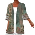 thumbnail image 2 of Nouveaux Hauts pour Femmes 2023 Grande Taille Mode Col Rond Décontracté Manches Longues Chandail Imprimé Hauts Blouse Chemise à Manches Longues pour Femmes, 2 of 5