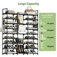 thumbnail image 5 of BGTREND 9 Tiers Large Shoe Rack 3 Columns Metal Shoe Storage Organizer 50-55 Pairs Joinable Shoe Tower for Closet Entryway (62 inches, Black), 5 of 6