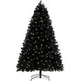 thumbnail image 6 of Naomi Home 7.5ft Black Christmas Tree with Lights, Unique Dusky Christmas Tree Prelit with 1412 Branch Tips, 600 Warm Lights and Metal Stand, Aritificial Christmas Tree, 6 of 9