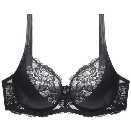 

NARABB Ladies Traceless Comfortable No Steel Ring Lace Breathable Gathering Bra Woman Underwear
