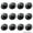 Black and Clear, variant on Self Adhesive Caster Wheels,Appliance Rollers for Kitchen Appliances,1 Inch Swivel Steel Universal Wheel Appliance Sliders,28 LBS Load Capacity Per Wheel Low Profile Roller (8 PCS,Black)