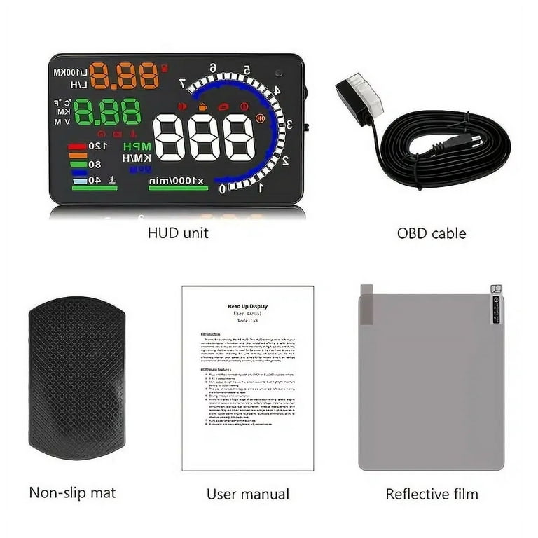  Arestech 5.5 inches A8 OBD2 Windshield HUD Head Up