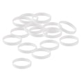 thumbnail image 3 of Pulsera de silicona Sunnimix 15 piezas de goma de Moda Blanco, 3 of 7