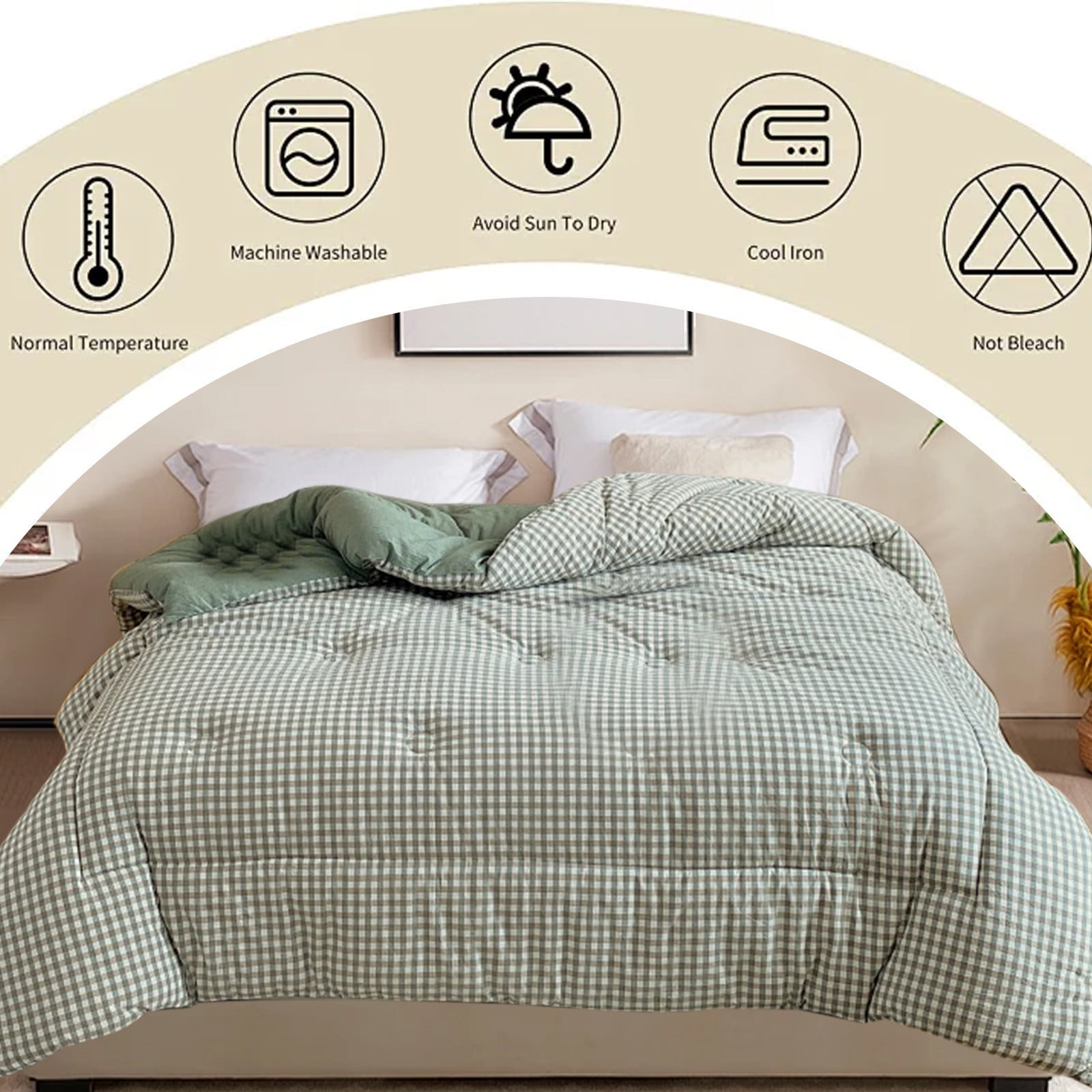 Summer Ultra-Warm 100% Cotton Quilt for Home & Dorm , Machine-Washable Winter Bedding , Cold Weather Essentials