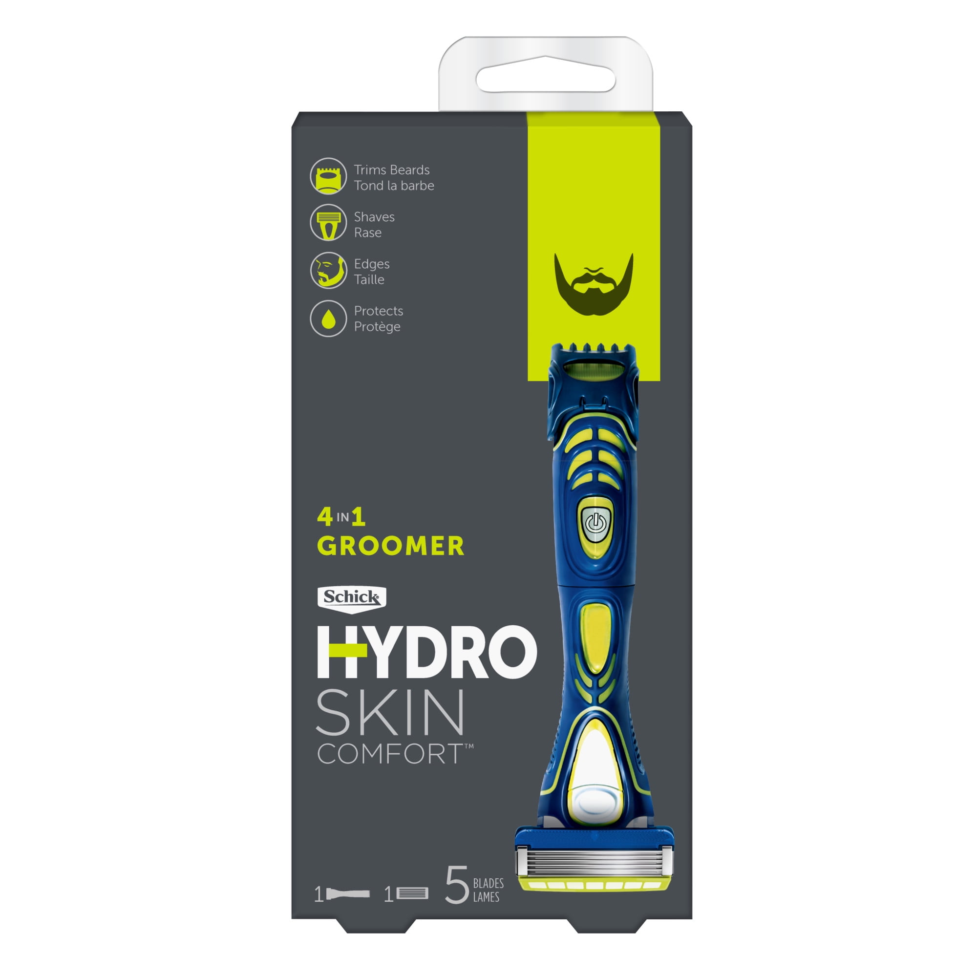 schick hydro 5 razor for men with flip trimmer