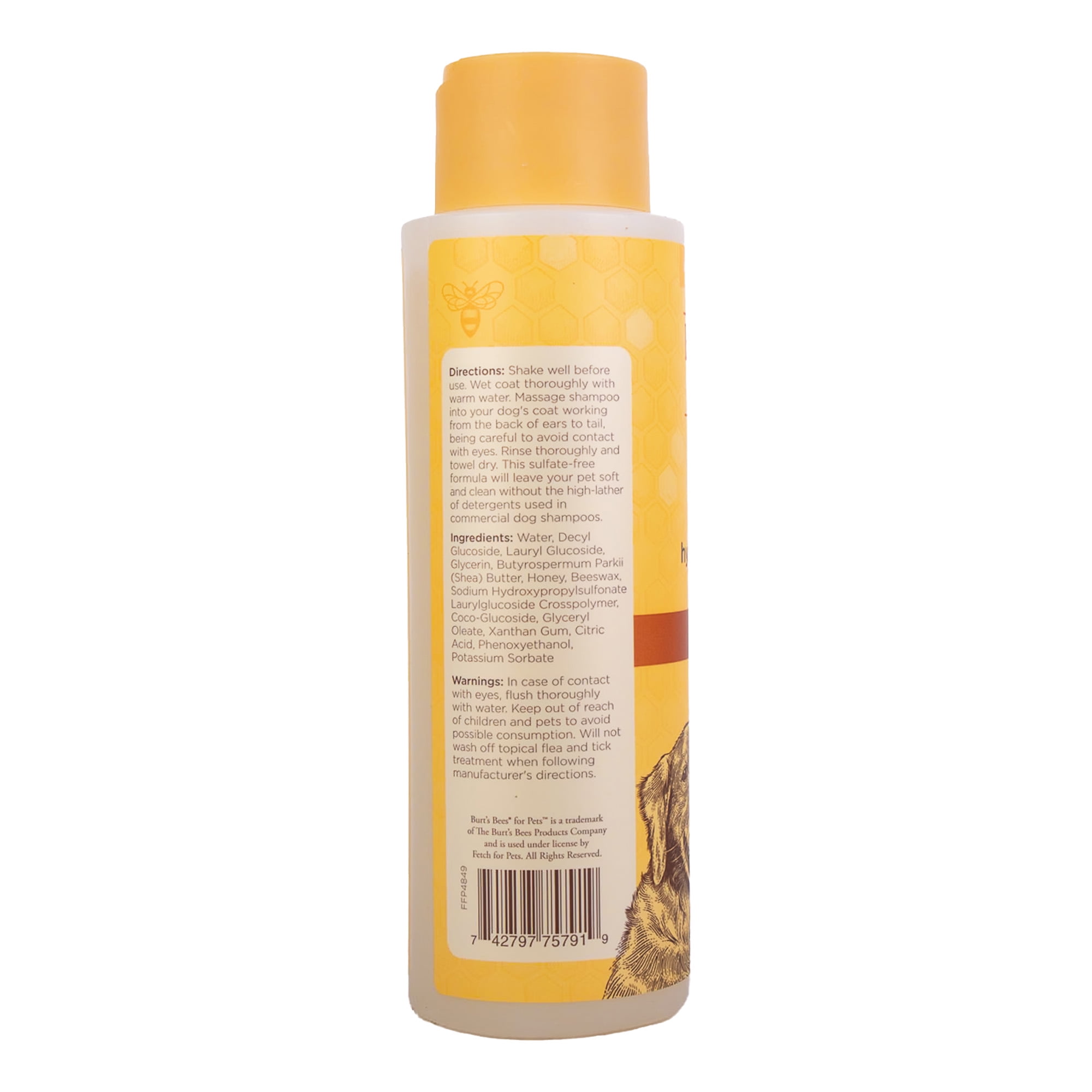 Burt's Bees Natural Hypoallergenic Shampoo Shea and Butter Honey for Dogs and Puppies