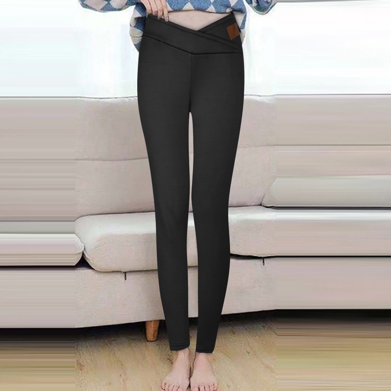 Legging Chaud for Women Automne et Hiver Fashion Casual Span Dames Pantalon Pleine Longueur Leggings Taille Haute Garder Chaud Pantalon Long sur
