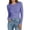 Purple, variant on Women's Wave Pattern Blouse Slim Fit Long Sleeve Casual Shirt Basic Top for Daily Outings and Layering​, Green