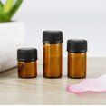 thumbnail image 3 of AFMNQZ Juego de 50 botellas de vidrio ámbar de 2 ml con reductor de orificio y tapa, pequeños viales de aceite esencial (2 ml), 3 of 5