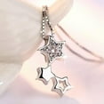 thumbnail image 3 of MATROOY Women 925 Sterling Silver Shiny Crystal Star Pendant Necklace Chain Jewelry-Silver, 3 of 5